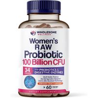 Wholesome Wellness Women’s Raw Probiotics 100 Billion CFU 60 Capsules