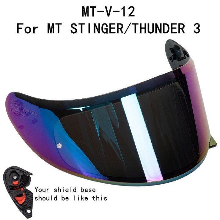 MT Helmet Visor Replacement Wind Shield For MT THUNDER 3 SV STINGER