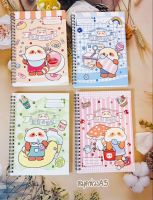 Note book สมุดโน๊ตริมลวดคละลายคละสีมี2ขนาดA4/A5