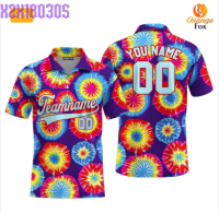 Tie Dye Wallpapers CUSTOM TEAMNAME NUMBER 3D POLO SHIRT