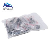 120pcs 1set of 120pcs 12 values 0.22UF-470UF Aluminum electrolytic capacitor assortment kit set pack