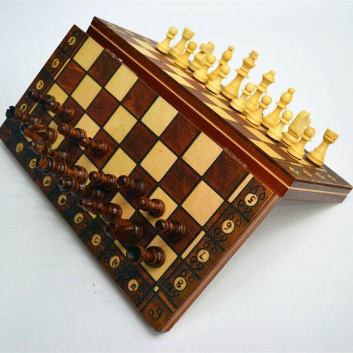 Chess Game Super Wooden Chess Backgammon Checkers 3 In 1