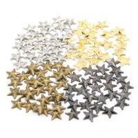 8/10/15MM Hot Fix Rhinestuds Star Shape Iron On Studs Sliver/Gold/Black/Bronze Flat Back Rivets For Clothes 100pcs