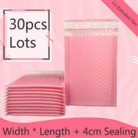 30pcslots Clothes Bags Light Pink Poly Bubble Mailer Bags Envelopes Padded Pink Self Sealing Mailer Sealing Mail Sacks