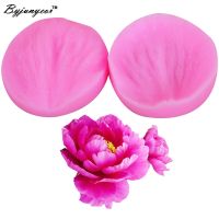 Mini Flower Peony Petal Mold Silicone Texture Cake Mold Fondant Cake Tool Veining Sugar Fondant Tool M464 Bread  Cake Cookie Accessories