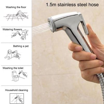 1pcs Handheld Toilet Bidet Shower Sprayer Stainless Steel Hand Bidet Faucet For Bathroom Hand Sprayer Shower Head Self Cleaning  by Hs2023