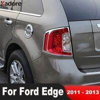 Mgs7ร้อน!!สำหรับ Ford Edge 2011 2012 2013 ABS รถโครเมี่ยมด้านหลังโคมไฟไฟท้ายกรอบไฟท้ายตัดเล็มสติกเกอร์ตกแต่ง