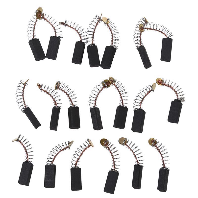 10 Pairs 12.7 x 5.5 x 4mm Uxcell Electric Drill Motor Carbon Brushes