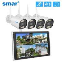 Smar Wifi 3MP Bullet IP Camera Kit with 10.1 inch LCD Screen Monitor NVR Wireless CCTV Security Sytem AI Face Detect ICSEE Replacement Parts