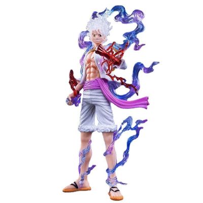21CM Anime One Piece Luffy GEAR 5 Figurine Nika Sun God Action Figures Collectible Model Doll Toys Children Gift