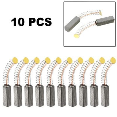 10pcs Carbon Brushes 20x6x6mm For Circular Saws  Drills Vacuum Cleaners Motorcycles Blowers Angle Grinders Power Tool Accessorie Rotary Tool Parts Acc