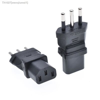 ﹉♝✠ Conversion Plug Adapter For Italy Socket 10A250V Round 3 Pins Type L To C13 Female Converter Extension PDU Power Supply Adapter