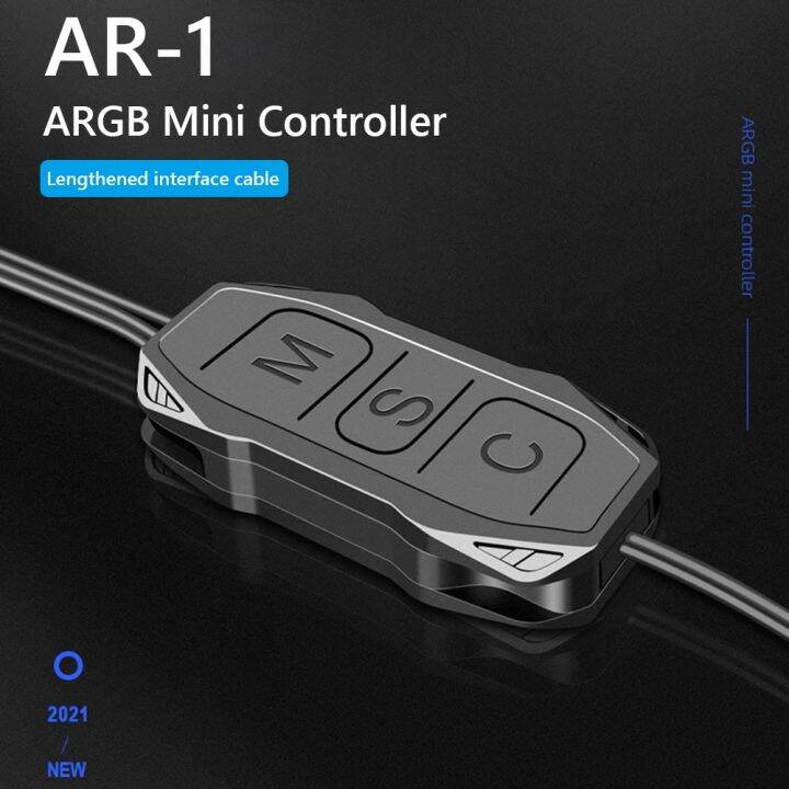 【hot】 COOLMOON Ar 1 5V 3 Pin To Sata Argb Mini Controller Cable For Pc ...