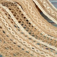 40mm Jute Burlap Ribbon Natural Hollow Out Hemp Ribbon Braided Rope DIY Material Wedding Party Crafts Decorative Gift Warrping