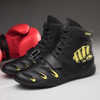 New Professional Boxing Shoes Men Women Big Size 36-46 Luxury Boxing Sneakers Wrestling Footwears Quality Wrestling Shoes