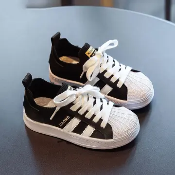 Adidas Superstar White/Black Kids' Shoe Size 5