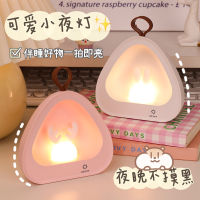 Cute Night Light Gift Bedroom Sleeping Lamp Girl Heart Dream Ins Baby Feeding Light Home Decor Statues for Christmas Decoration