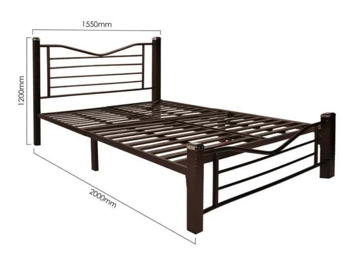3v Metal Bed Frame Super Base Gbd902fsb, 3 Inch Metal Bed Frame