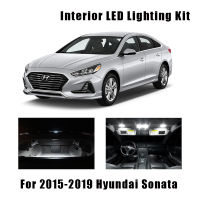 11 Bulbs White LED Car Map Dome Ceiling Light Interior Kit For 2015-2017 2018 2019 Hyundai Sonata Trunk Cargo License Plate Lamp