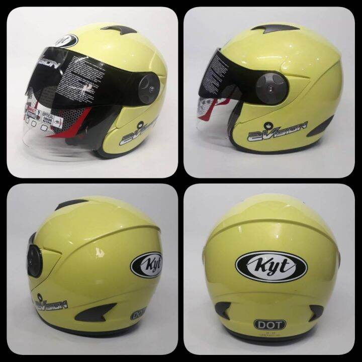 Helm KYT 2Vision Kuning Lemon Lazada Indonesia