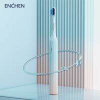 ENCHEN พอร์ตแปรงสีฟันไฟฟ้าโซนิค MINT5คู่แบบ C,ชุดทำความสะอาดได้ทั้งแบบซัก IPX7กันน้ำได้สามโหมด