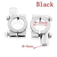 อุปกรณ์เสริมรถจักรยานยนต์สีเงินสีดำ2ชิ้นตัวยึดกระจกมองหลังตัวยึดกระจกขนาด22มม. 10มม. 8มม. 10มม. 10มม. 25มม.
