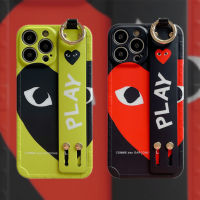 Wristband CDG PLAY iphone case 13 mobile 13 pro soft shell phone case 12 8plus apple x 7+ xs max cute 12 promax ultra-thin 11 iphone xr xs max 11pro max new iphone 13 pro max 11 pro mens lady 12pro all-inclusive XR cool