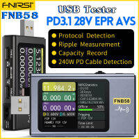 FNIRSI-FNB58 USB Tester โวลต์มิเตอร์แอมมิเตอร์ TYPE-C ค่าใช้จ่ายได้อย่างรวดเร็วการตรวจสอบไกความจุการวัดระลอกเครื่องมือวัด