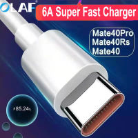 Olaf-Cable USB Tipo C De Carga Rápida Para éfono Móvil,Cable Supercargador Tipo C, 6A,สำหรับ , Samsung S10, S20, Xiaomi Mi 12