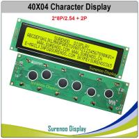 404หน้าจอแสดงผลโมดูล Lcd ตัวอักษรขนาด40X4 4004เหลืองเขียวน้ำเงิน Lcm พร้อมไฟแบล็คไลท์ Led