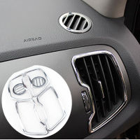 6 pcs Chrome Air Breakout Trim Cover Car Interior Accessories Kia Sportage R 2011 2012 2013 2014 2015 for decoration