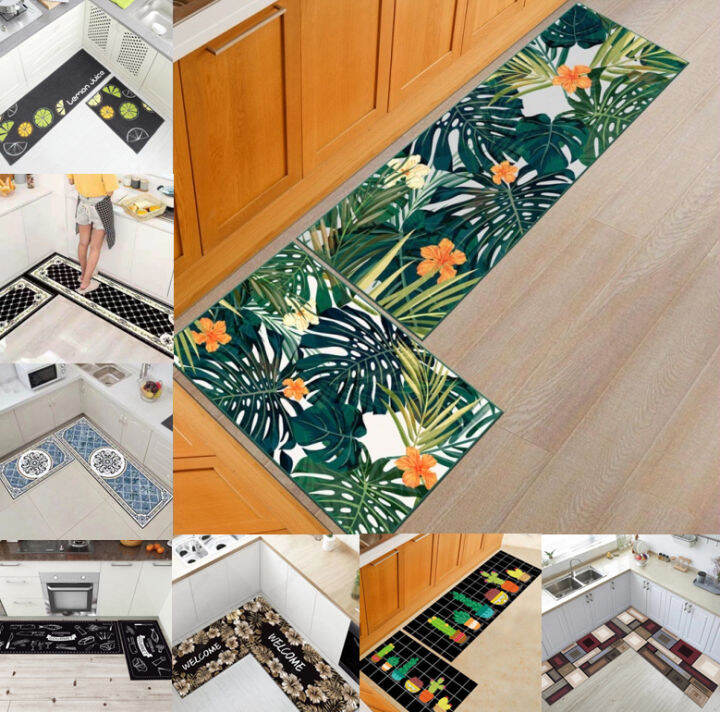 2in1 Kitchen Mat Carpet Floor Mat Nonslip Thicken Doormat Rugs Kitchen