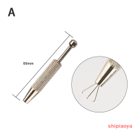 Shipiaoya 3กรงเล็บ4ลูกปัดไม้เสียบที่วางเครื่องมือง่ามจับเพชรอัญมณี