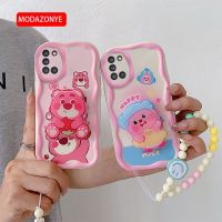 เคสโทรศัพท์ซิลิโคนนิ่มน่ารัก SamsungM54เคสตลกสำหรับ Samsung Galaxy M54พร้อมขาตั้งสายรัดข้อมือ