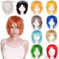 BENIHAIR Synthetic Wig Cosplay Wig White Red Green Blue Pink Yellow Hair Short Layer Wig Fake Hair Extension Men Women Party Wig [ Hot sell ] TOY CENTER