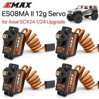 {RUIO}1/2/4ชิ้น Emax ES08MA II S Ervo มอเตอร์ SCX24 S Ervo 12กรัม15ครั้งมินิโลหะเกียร์อนาล็อก S Ervo สำหรับรถ RC แกน SCX24อัพเกรดส่วน