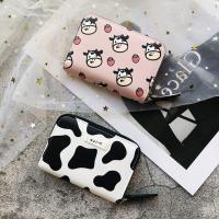 11 Detents Cards Holders Cartoon PU Bank Credit Bus ID Card Holder Cover Organizer Anti Demagnetization Cow Wallets Bags Pouch Card Holders