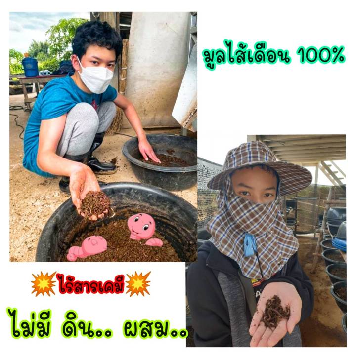 ปุ๋ยมูลไส้เดือนแท้-100-1กก-ปุ๋ยอินทรีย์-ปุ๋ยบอนสี-ปุ๋ยใส่ผัก-ผสม-ดินปลูกต้นไม้-ส่งเสริมการติดดอก-เป็นสารอินทรีย์ปลอดจากสารเคมี