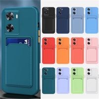 Casing silikon cair pelindung ponsel tas dompet Slot kartu untuk OPPO Reno 7 8T 6 5 Pro Lite 5G Find X5 X3 Lite Pro A96 A17 A74 A76 A16