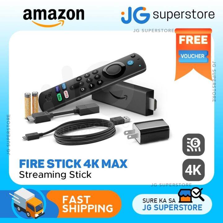 Amazon Fire TV Stick 4K Max Streaming Device Wi-Fi 6 Alexa Voice Remote ...