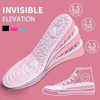 1Pair Height Increased Insoles for Women Shoes Inner Sole Shoe Insert Lift Heel Comfort EVA Heightening Feet Care Insoles