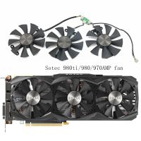 Gratis Ongkir/ต้นฉบับ♧เอ็กซเรย์ ZOTAC/Zotac GTX 970 980 980Ti/TITANX AMP GA91S2H พัดลมกราฟิกระบายความร้อน