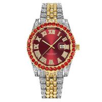 ⌚✚♛ Hip Hop Men Luxury Brand Full Diamond Date Quartz Watch 1516