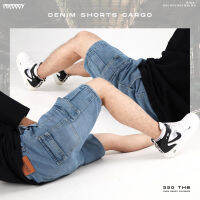 ZEROBOY “ DENIM SHORTS CARGO ” ยีนส์คาร์โก้ขาสั้น 9120