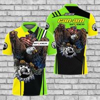 （You can contact customer service for customized clothing）Can-Am Spyder/Never Stop/Mens US 3D Polo Shirt/Pinnacle Technology 3/Hot Gift(You can add names, logos, patterns, and more to your clothes)