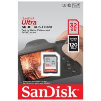 (พร้อมส่ง) Sandisk SD 32GB Ultra Class10 ความเร็ว 90 ,120MB/s แซนดิสก์ เมมโมรี่การ์ด เอสดีการ์ด ประกันศูนย์ไทย 10 ปี รุ่น SDSDUN4_032G_GN6IN by MP2002