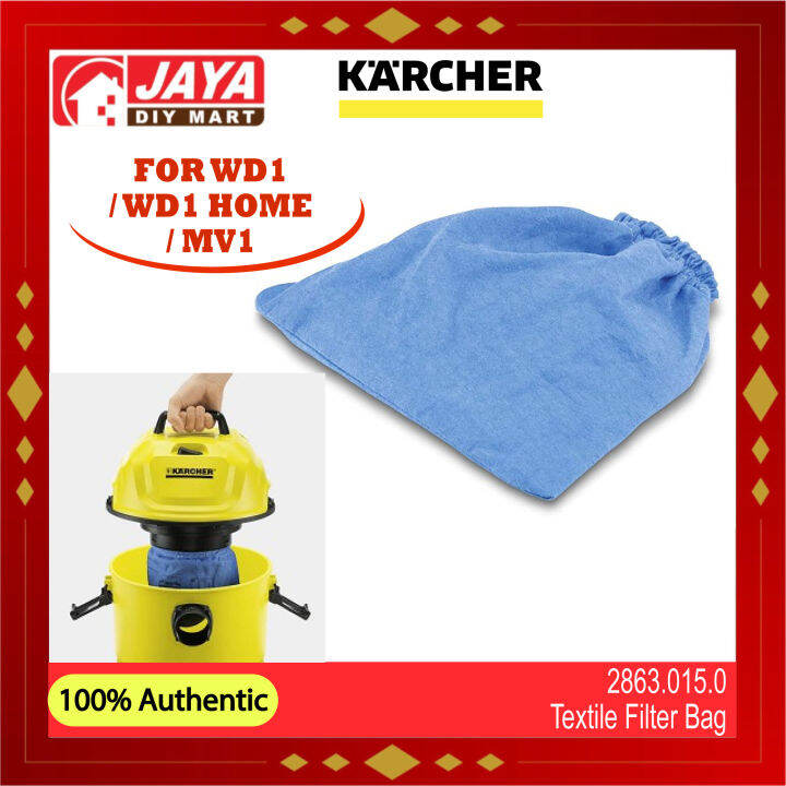 Karcher Textile Filter Bag for WD1/WD1 HOME/MV1 (2.863015.0) JAYA DIY