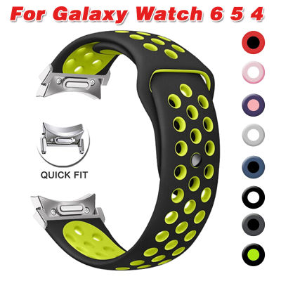 สายนาฬิกา20มม. สำหรับนาฬิกา Samsung Galaxy Watch 6/4/5 40มม. 44มม./5 Pro 45มม. สร้อยข้อมือซิลิโคนสำหรับ Galaxy Watch 6/4คลาสสิก47มม. 46มม. 42 43