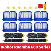 สำหรับ Irobot Roomba 601 610 620 630 631 650 651 655 660แปรงด้านข้างหลักตัวกรอง Hepa เครื่องดูดฝุ่นหุ่นยนต์อะไหล่เสริม