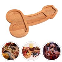 Funny Penis Shape Aperitif Board Novelty Cheese Board Unique Wood Tray Snack Drinks Serving Tray Charcuterie Party Tray 24x15cm